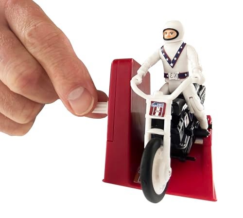 Super Impulse World's Smallest Evel Knievel Miniature Classic Wind Up Toy | Features Rider  Stunt Cycle  and Energizer Launcher | Action Figure | for Ages 8 and up - Image 2