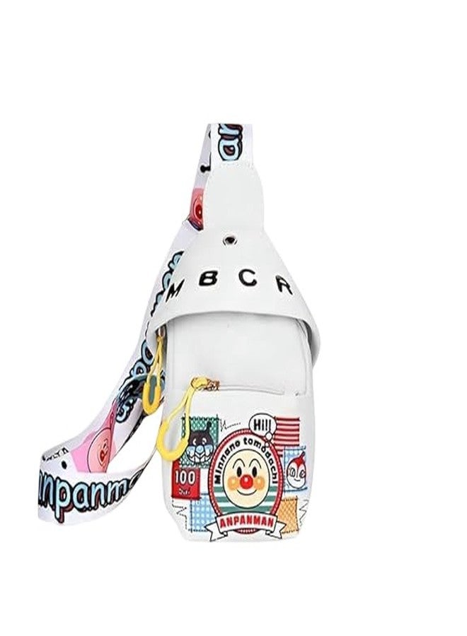 Suvaniq Celebrity Cartoon Canvas Small Bag Girl Children's Shoulder Messenger Chest Crossbody Travel Daypack Picnic Bags for Kids Boys Girls - Image 1