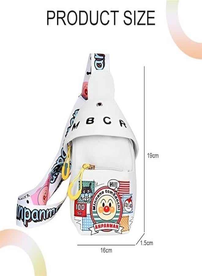 Suvaniq Celebrity Cartoon Canvas Small Bag Girl Children's Shoulder Messenger Chest Crossbody Travel Daypack Picnic Bags for Kids Boys Girls - Image 5