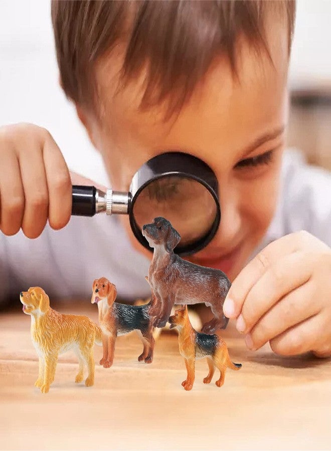 SIENON 12PCS Dog Figures Toy Set, Miniature Plastic Realistic Assorted Dollhouse Puppy Animals for Kids Educational Preschool Learning Christmas Easter Eggs Birthday Party Favor Cake Topper - Image 5