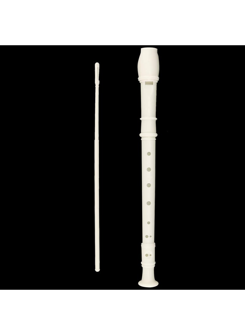 JAPCHET JAPCHET 24 Pack 12 Inch 8 Hole Soprano Recorders German Style Descant Soprano Recorder Plastic Descant Flute with Cleaning Rod  Storage Bag for Graduation Show Gift White  - Image 5