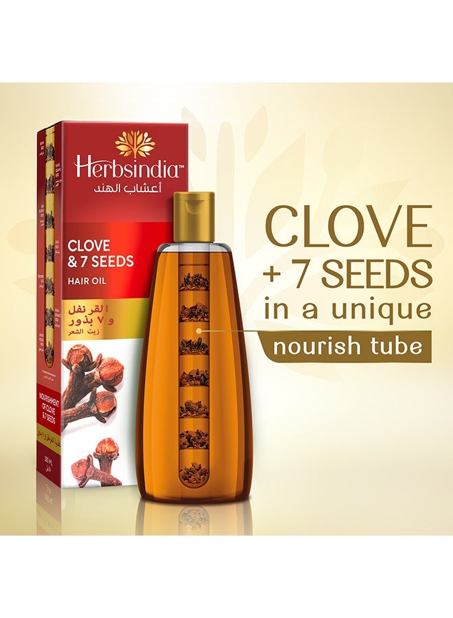 Herbsindia Clove And 7 Herbal Seeds Hair Oil With Nourish Tube 280ml - Image 2