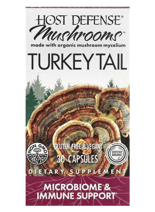 Host Defense Host Defense Mushrooms Turkey Tail 30 Capsules 