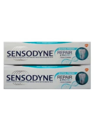 Set of 2 Sensodyne Repair & Protect Extra Fresh Toothpaste 75ml