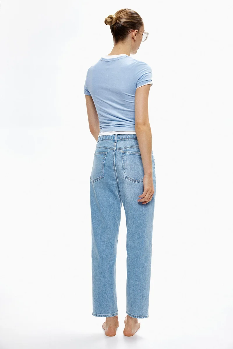 اتش اند ام جينز مستقيم نحيف عالي الكاحل