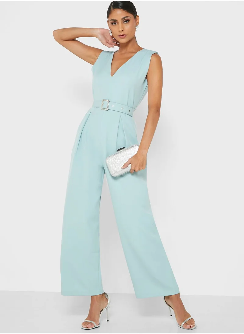 Khizana Belted Jumpsuit