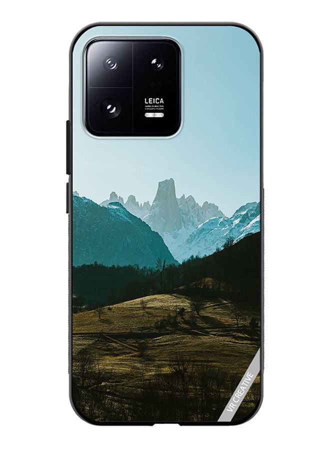 VR CREATIVE Protective Case Cover For Xiaomi 13 Green Hills Design Multicolour - Image 1