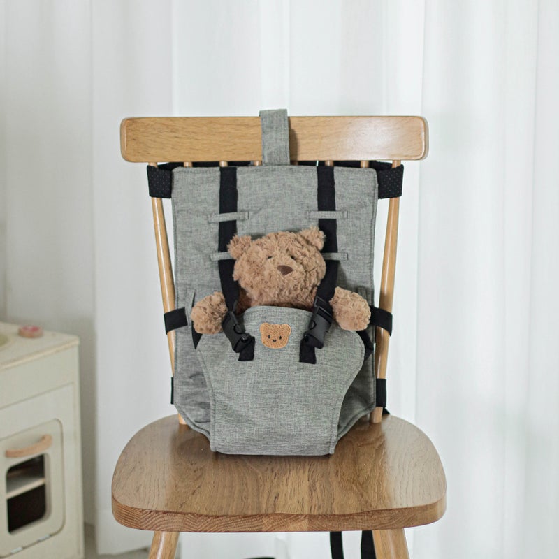 Explosions Bear Dinosaur Embroidered Dining Chair Fixed Backrest Children'S Dining Anti-Fall Fixing Strap - Image 2