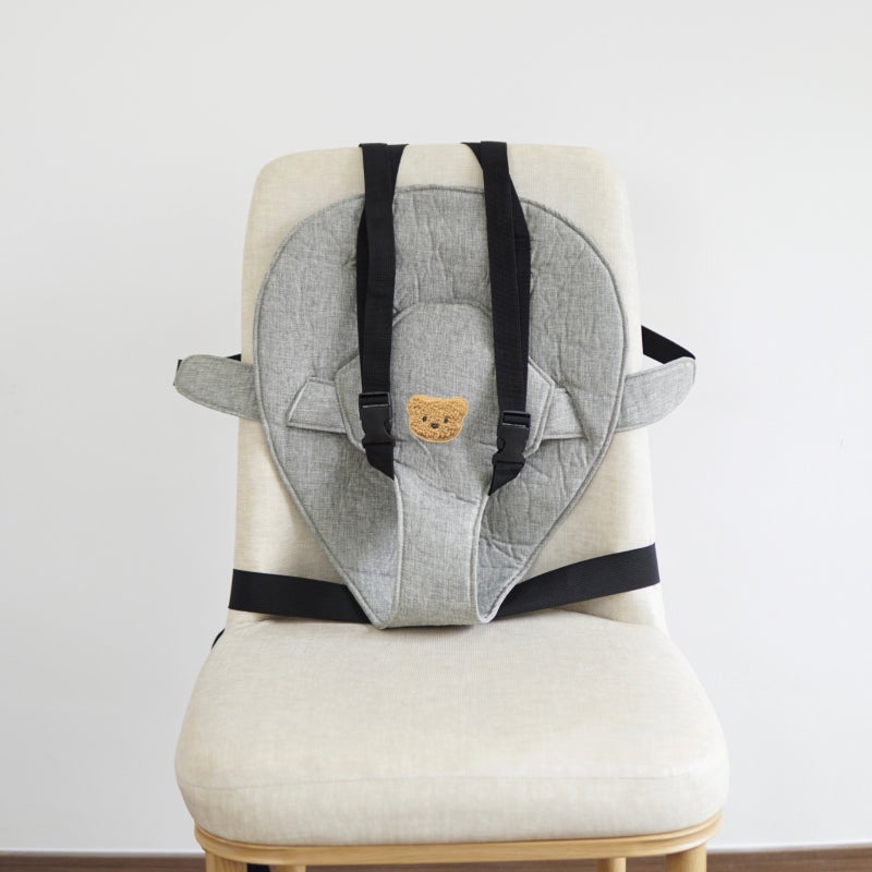Explosions Bear Dinosaur Embroidered Dining Chair Fixed Backrest Children'S Dining Anti-Fall Fixing Strap - Image 1