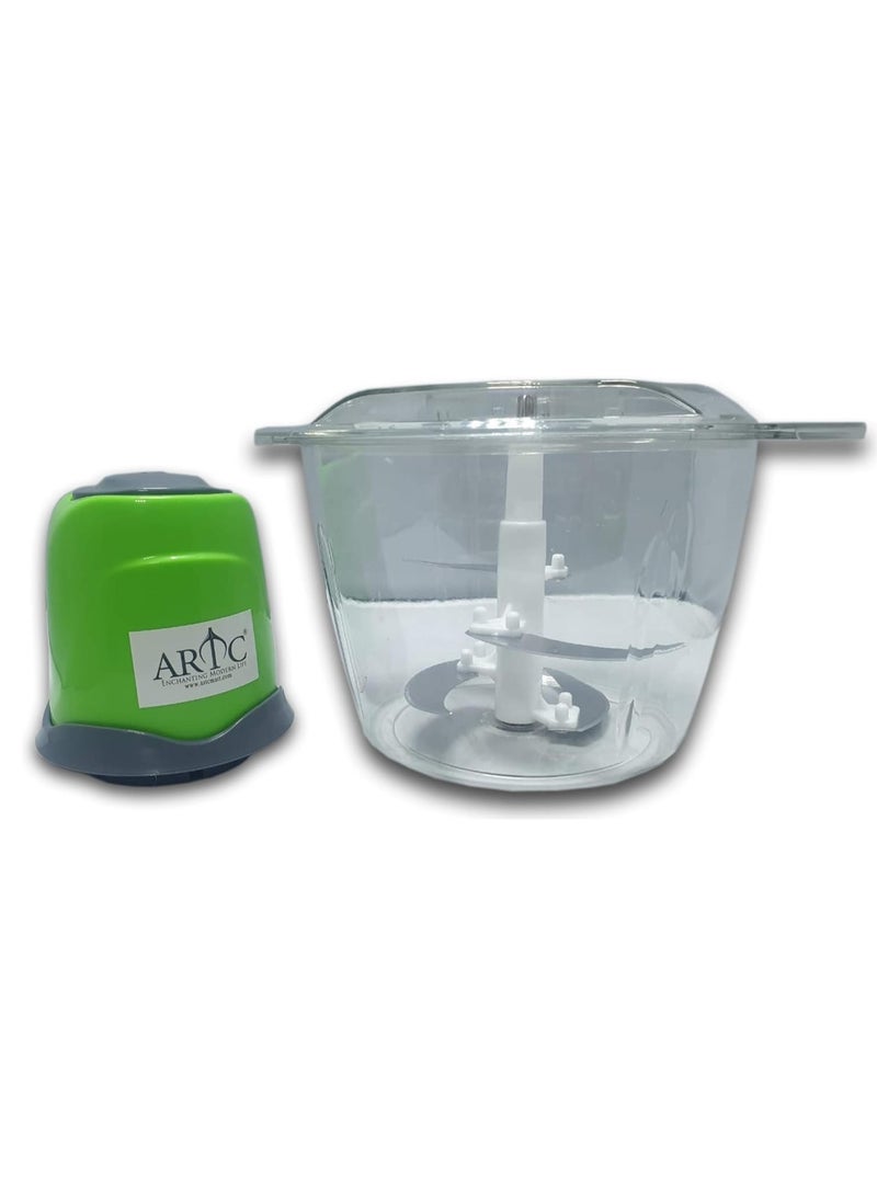 ARTC محضر طعام كهربائي وقطاعة خضار، مطحنة لحم كهربائية احترافية من الفولاذ المقاوم للصدأ مع 4 شفرات مزدوجة المستوى للحوم، الجزر، البصل، الثوم - 1 تنظيم سرعة (3 لتر) - Image 3