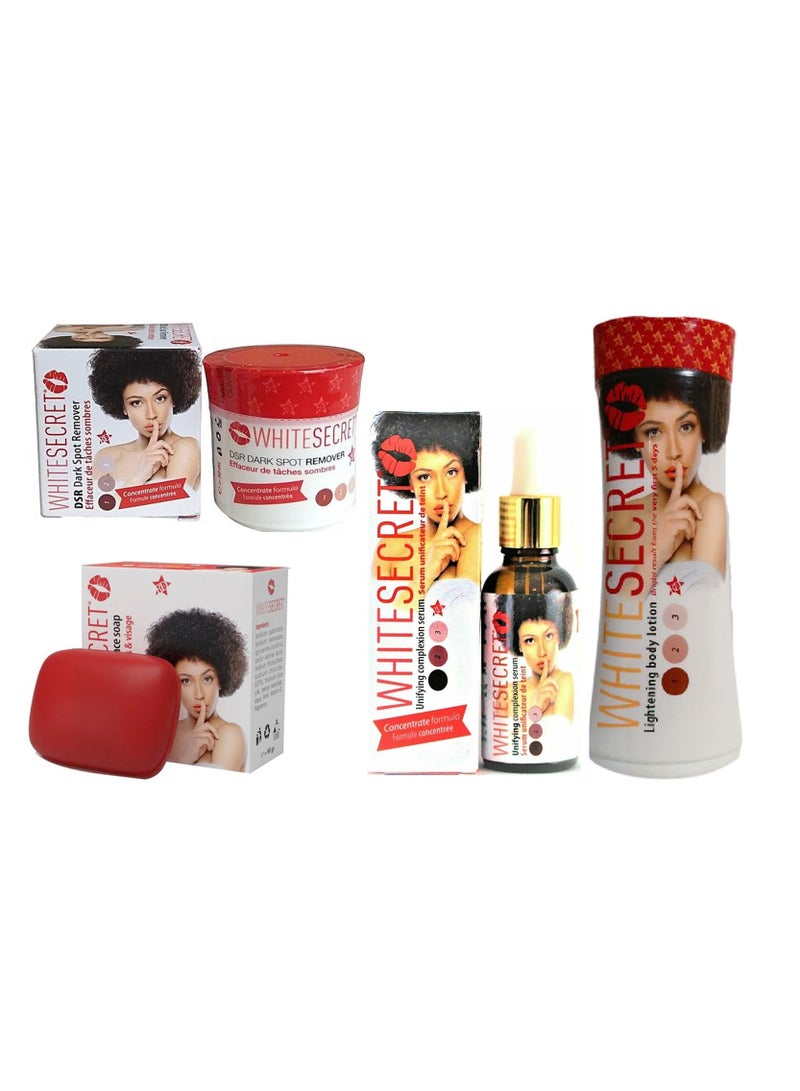 White secret White Secret Combo Set Of 4 (Body Lotion, Cream, Soap, and Serum)  - Image 1
