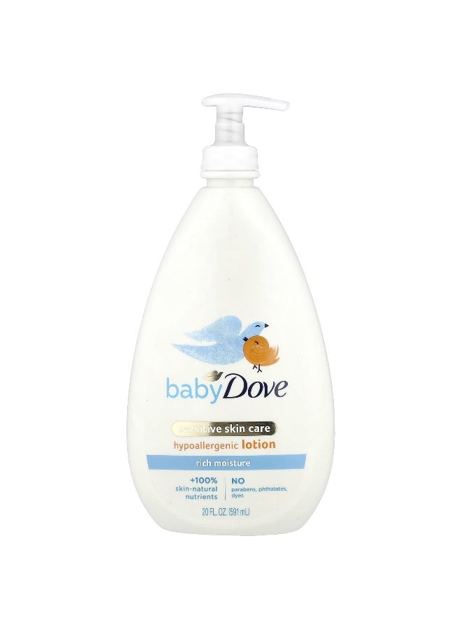 Dove Dove, Baby, Sensitive Skin Care, Hypoallergenic Lotion, 20 fl oz (591 ml)  - Image 1
