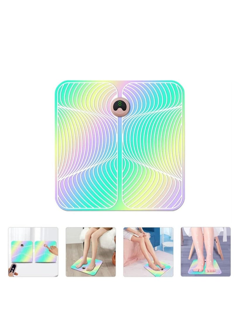 KASTWAVE Foot Stimulator Massager, Automatic Foot Circulation Massager, USB Rechargeable Protable Electrode Foot Stimulator Mat,  Increase Blood Circulation Leg Reshaping, for Women and Men - Image 5