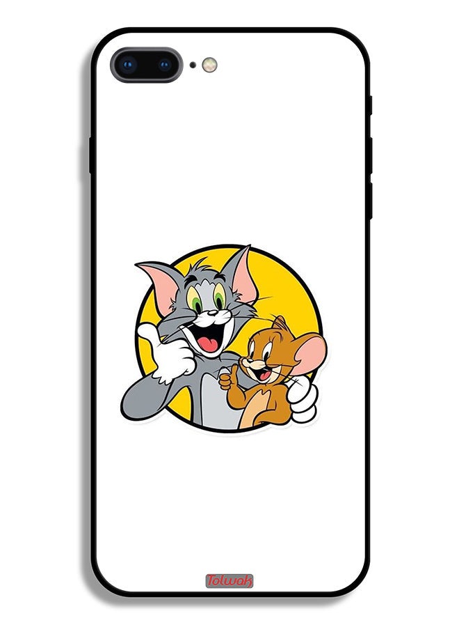 Tolwak Apple iPhone 8 Plus Protective Case Tom And Jerry - Image 2
