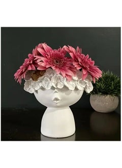 ba9ma 2 Pieces of White Queen Flower Vase from Ba9ma - Bridal Vase Set  - Image 4