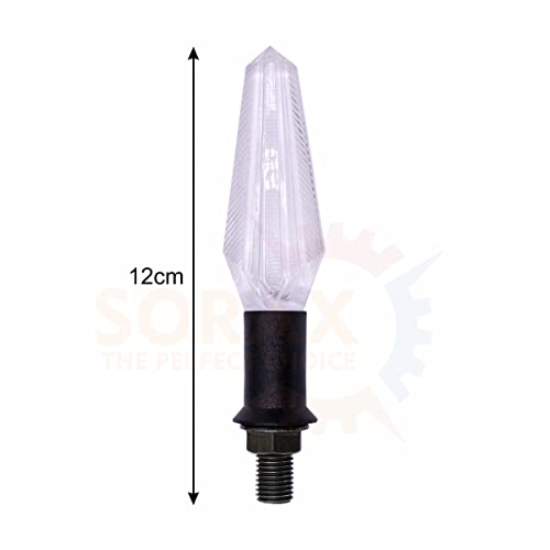 SORAX LED Turn Signal Indicator Blinker Light Transparent Crystal Material Waterproof Universal for All Bikes (Blue) (Pack of 4) - Image 5