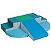 TODIBY 6Piece Soft PU Leather Toddlers Climbing Toys Indoor Climb and Crawl Activity Play Set Foam Play Gym Climbing Structures for Toddlers 3 Baby Foam Blocks for Toddler - Image 3