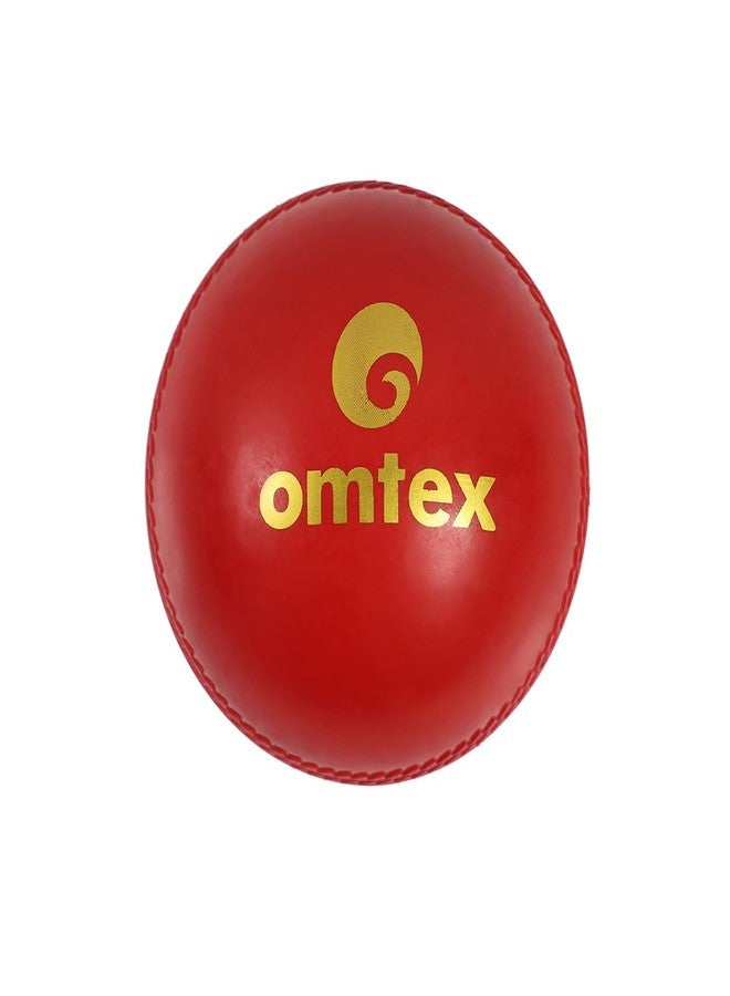omtex Cricket Wobble Ball for Reflex Training | Red Color | Ideal for Hand-Eye Coordination & Speed Drills | Durable Synthetic Material for All Skill Levels | Pack of 1 - Image 1