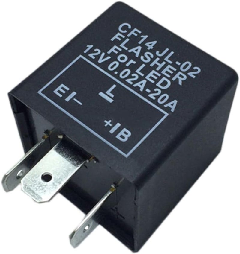 12 فولت فلاشر LED أسود إصلاح حمل منخفض إشارة انعطاف سهلة التركيب - Image 1