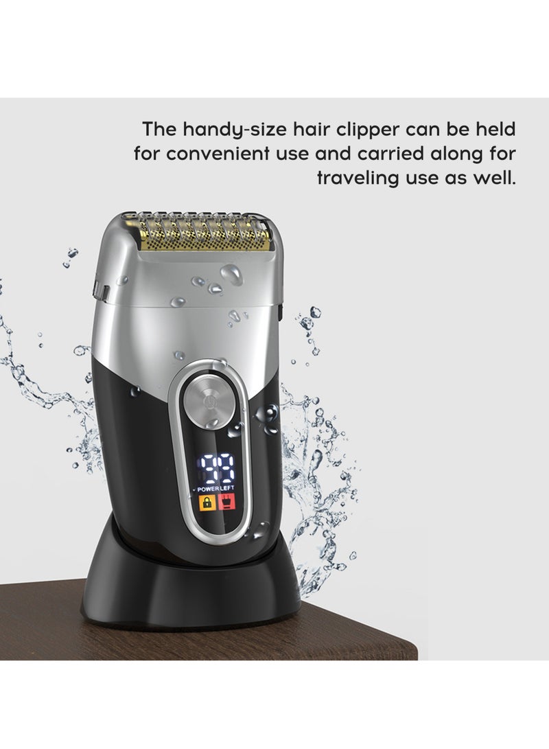 Arabest Men'S Razor Lcd Digital Display Full Body Wash Electric Shaver - Image 2