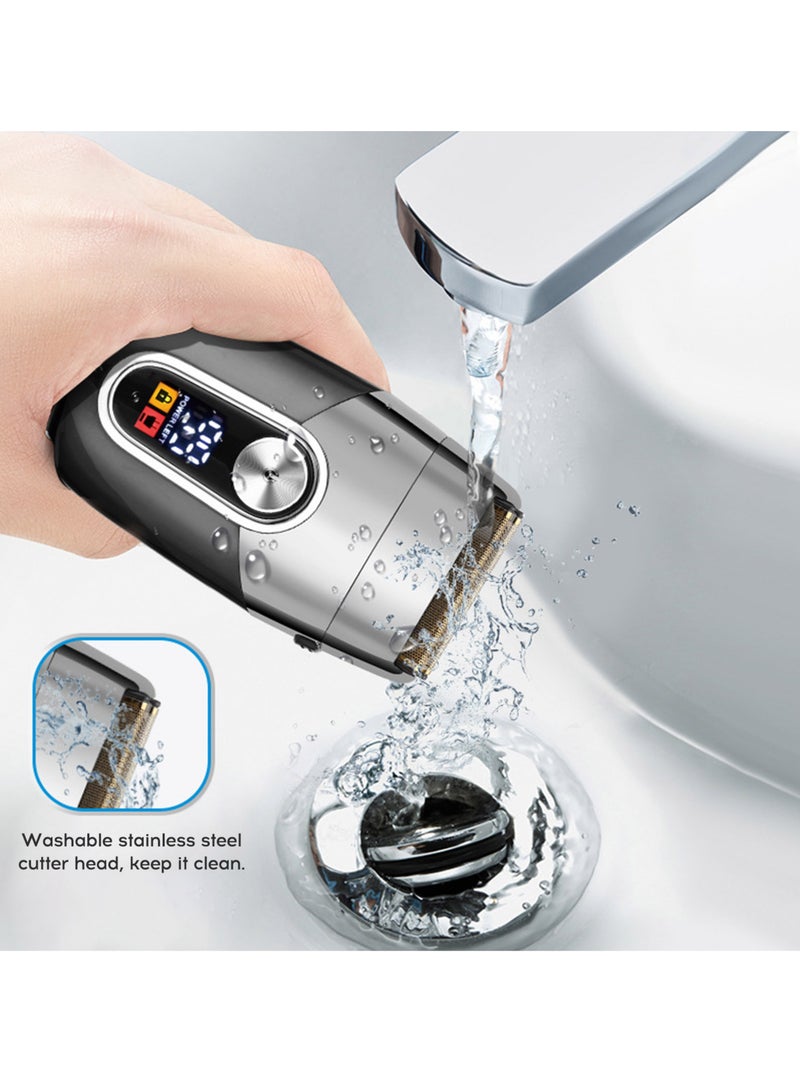 Arabest Men'S Razor Lcd Digital Display Full Body Wash Electric Shaver - Image 5