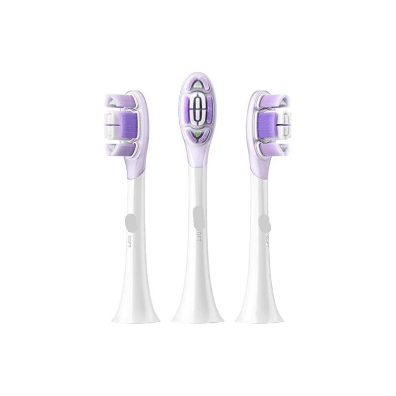 Compatible Oscillating Electric Toothbrush Replacement Heads Clean Version 3 Pack Sonic Vibration - Image 2