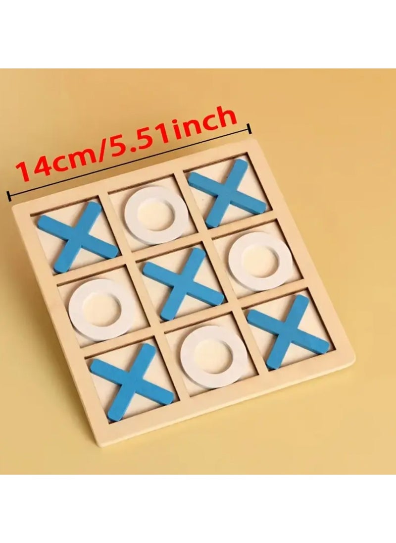 Generic - Wooden XO game . Educational board game . Birthday gift . Brain games for kids . Family wooden games . Fun game for family . Challenge & strategy game . Gift ideas for all ages . Interactive board games . Kids’ strategic games - Image 1
