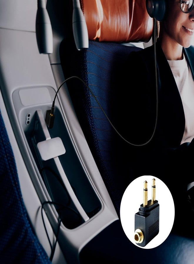GMCELL Airplane Headphone Adapter Dual Pin: Gold Plated 3.5mm Male Mono TS Jack Plug to 3.5mm Female Stereo TRS Jack - Image 3