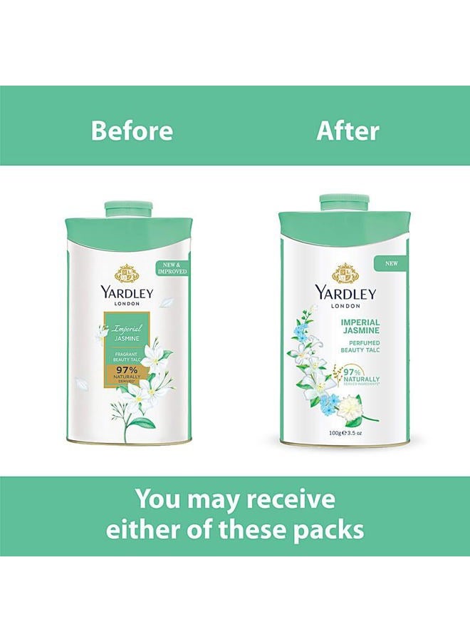Yardley London Perfumed Talc Jasmine 100g - Image 4