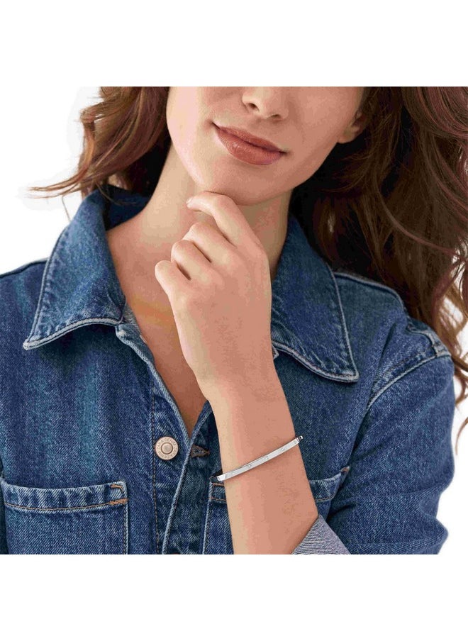 FOSSIL - Women'S Silvertone Bracelet Color: Silver (Model: Jf04420040) - Image 1