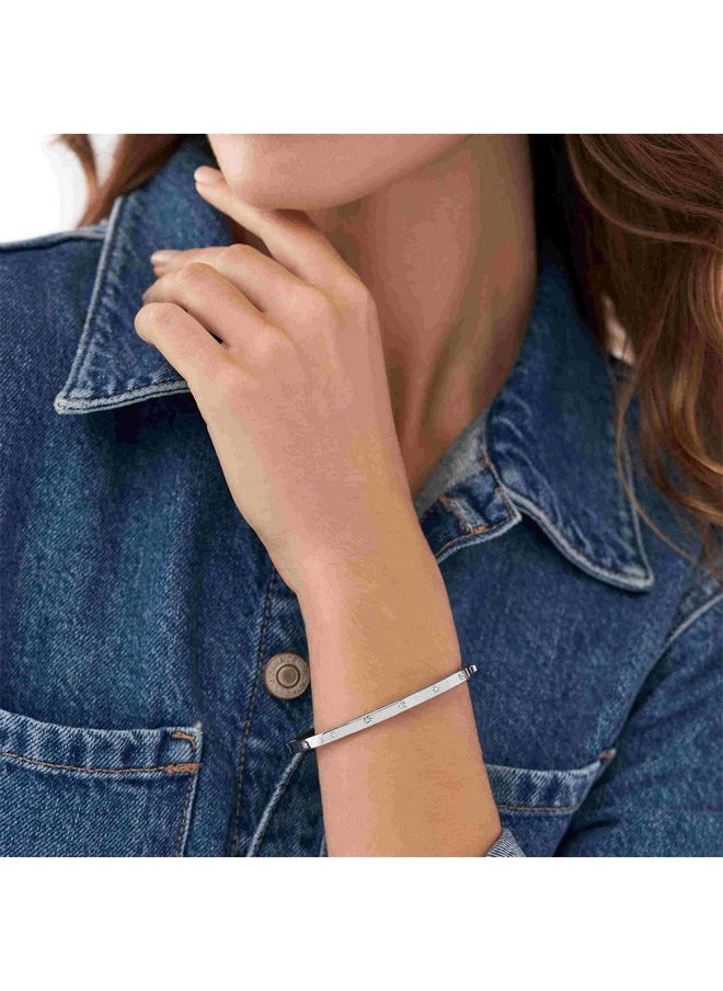 FOSSIL - Women'S Silvertone Bracelet Color: Silver (Model: Jf04420040) - Image 1