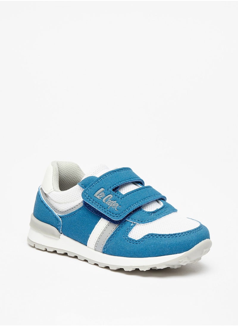 Lee Cooper - Boys Logo Detail Sneakers with Hook and Loop Closure - Image 1