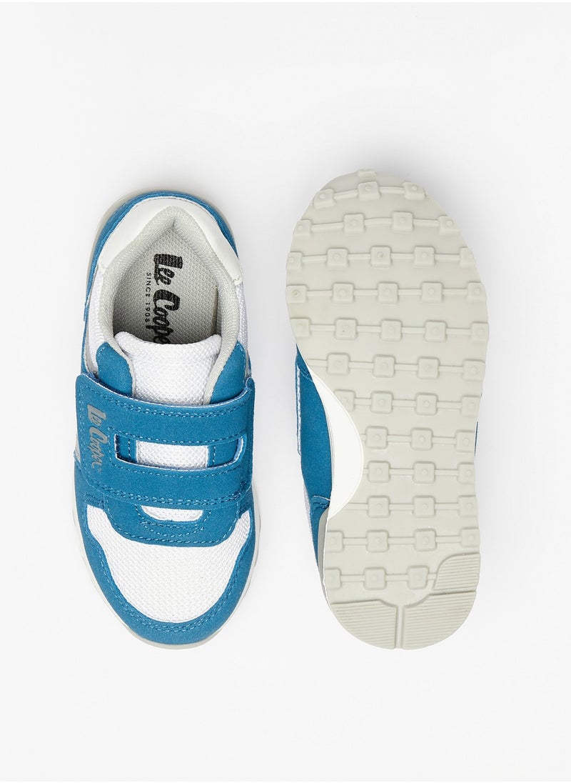 Lee Cooper - Boys Logo Detail Sneakers with Hook and Loop Closure - Image 1