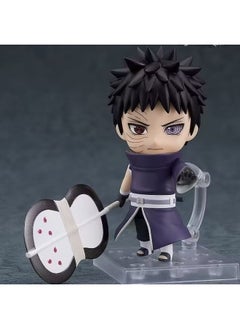 Movable Face Changing Clay Man JOJO's Wonderful Adventure Volleyball Junior Ghost Extermination Blade Q Edition Animation Game Hand-held-Color:2120#Uchiha With Soil