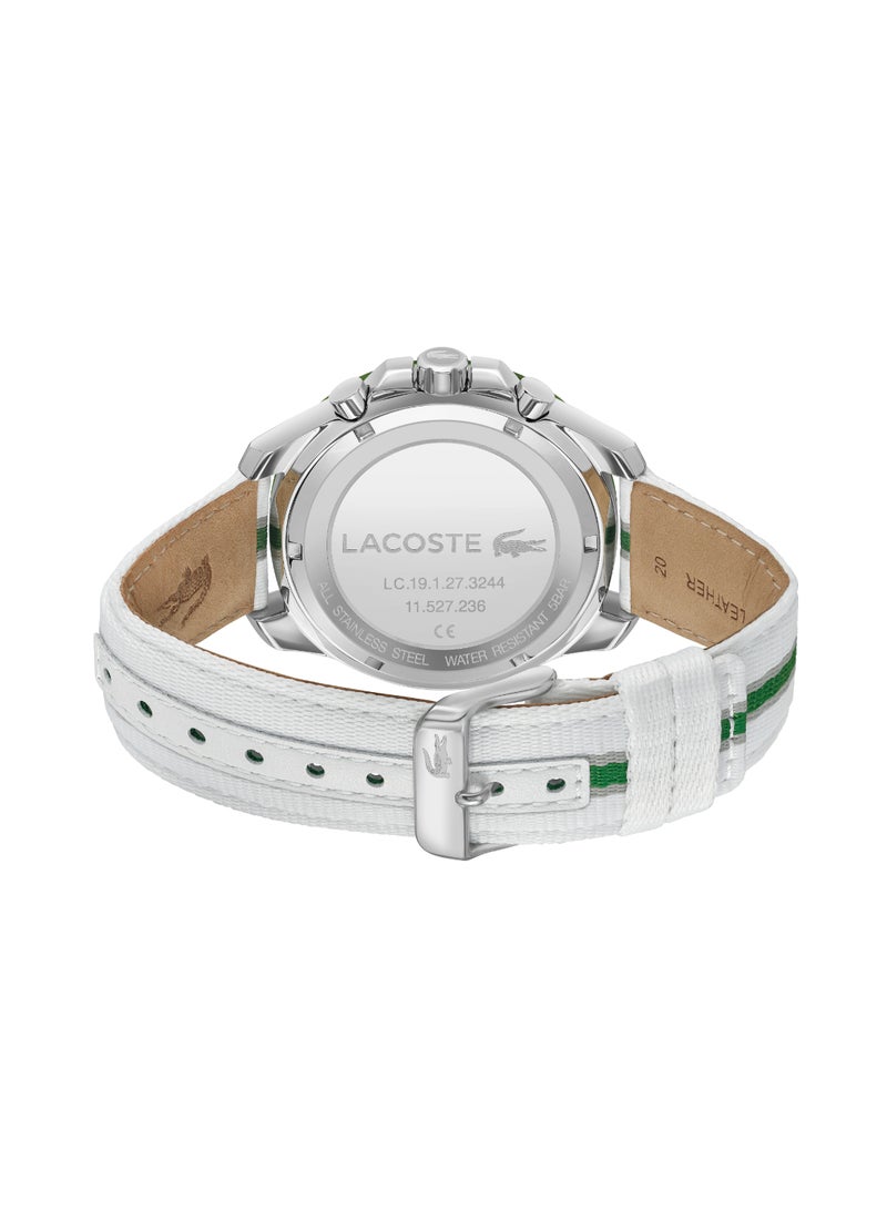 LACOSTE Round Analog Men's Silver Case Watch - 2011340 - Image 3