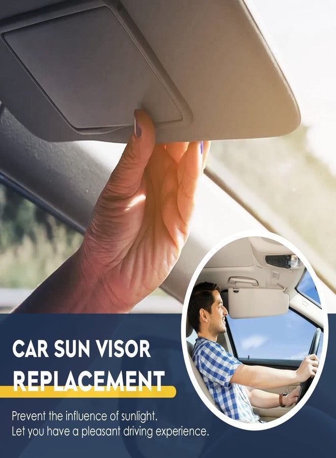 PetMigo Driver & Passenger Sides Sun Visor for Toyota Camry Without Sunroof 2007 2008 2009 2010 2011, Replaces 74310-06750-E0, 74320-06780-B0, Beige - Image 5