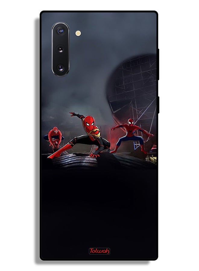 Tolwak Samsung Galaxy Note 10 Protective Case Cover Three Spiders - Image 2