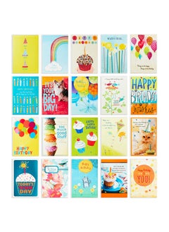 Hallmark Birthday Cards Assortment, 20 Cards with Envelopes (Refill Pack for Hallmark Card Organizer Box)