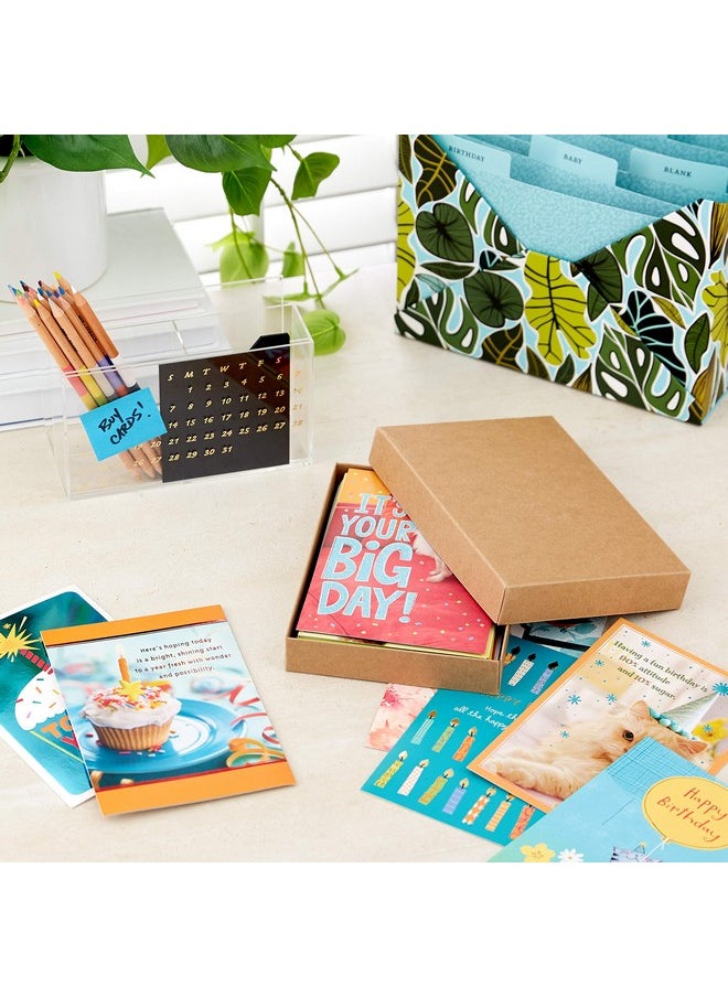 Hallmark - Hallmark Birthday Cards Assortment, 20 Cards with Envelopes (Refill Pack for Hallmark Card Organizer Box) - Image 1