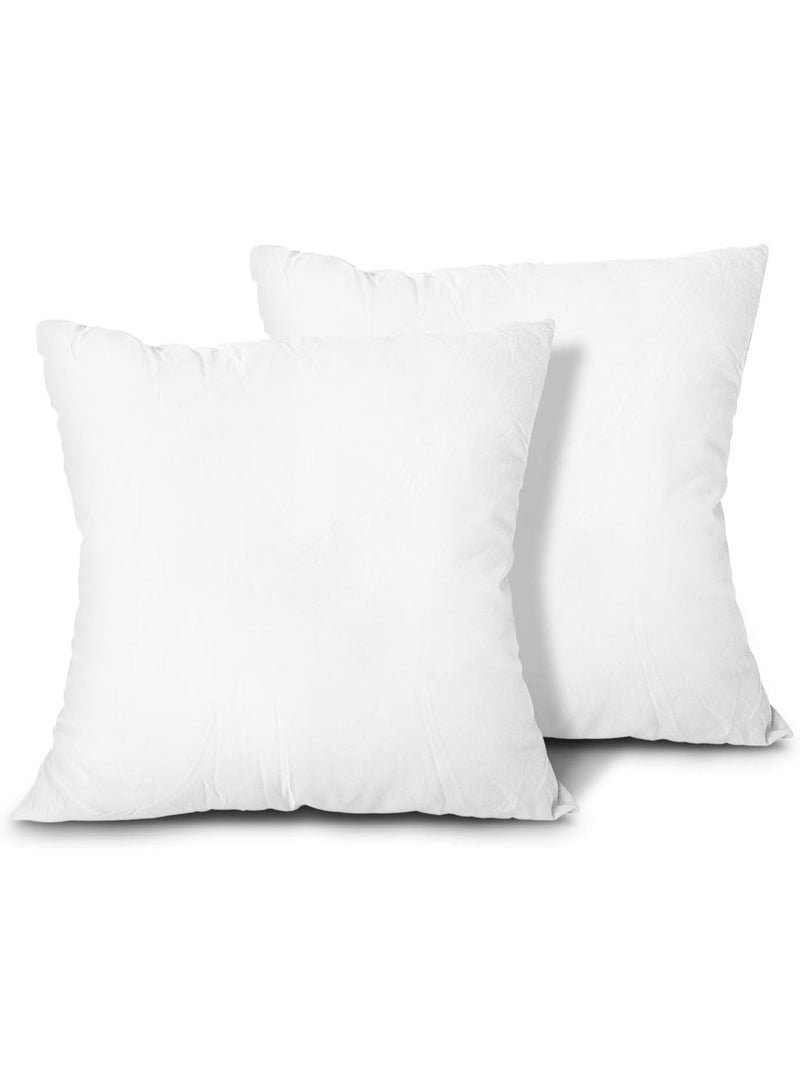 Cushion Filler Pack of 6 - 65 x 65 cm, Decorative Pillow Inserts, Bedding Cushion Inner Pads Pillow Inserts Cotton Blend Cover Hollowfibre Square Cushion Stuffer, White - Image 1