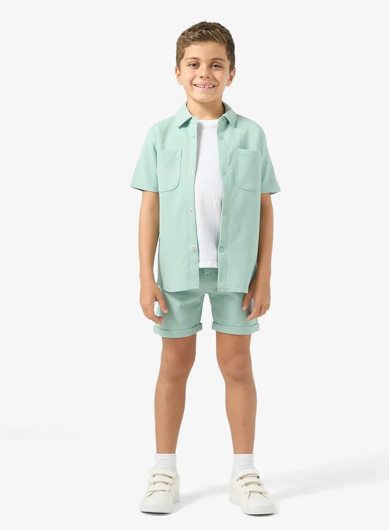 Ripples Boys Tee With Shorts Set