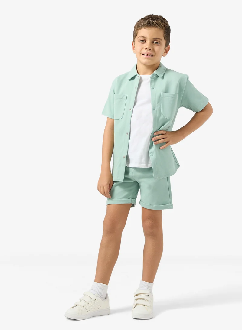 ريبلز مع نمشي Boys Tee With Shorts Set