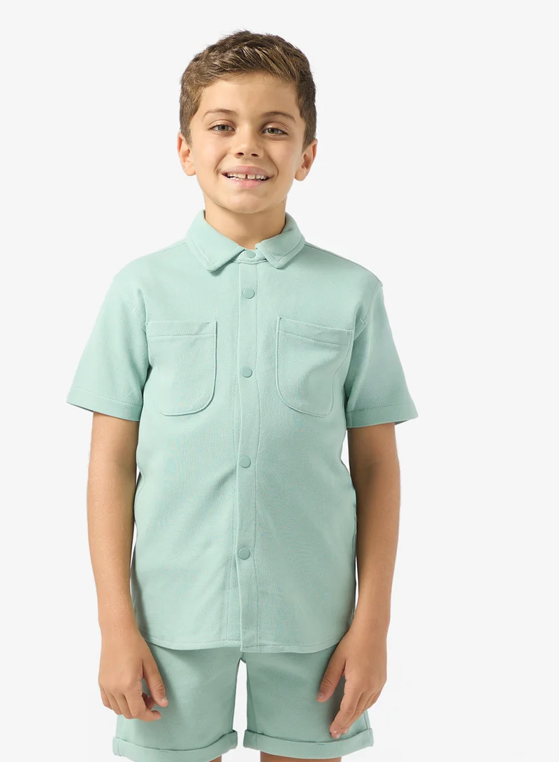 ريبلز مع نمشي Boys Tee With Shorts Set