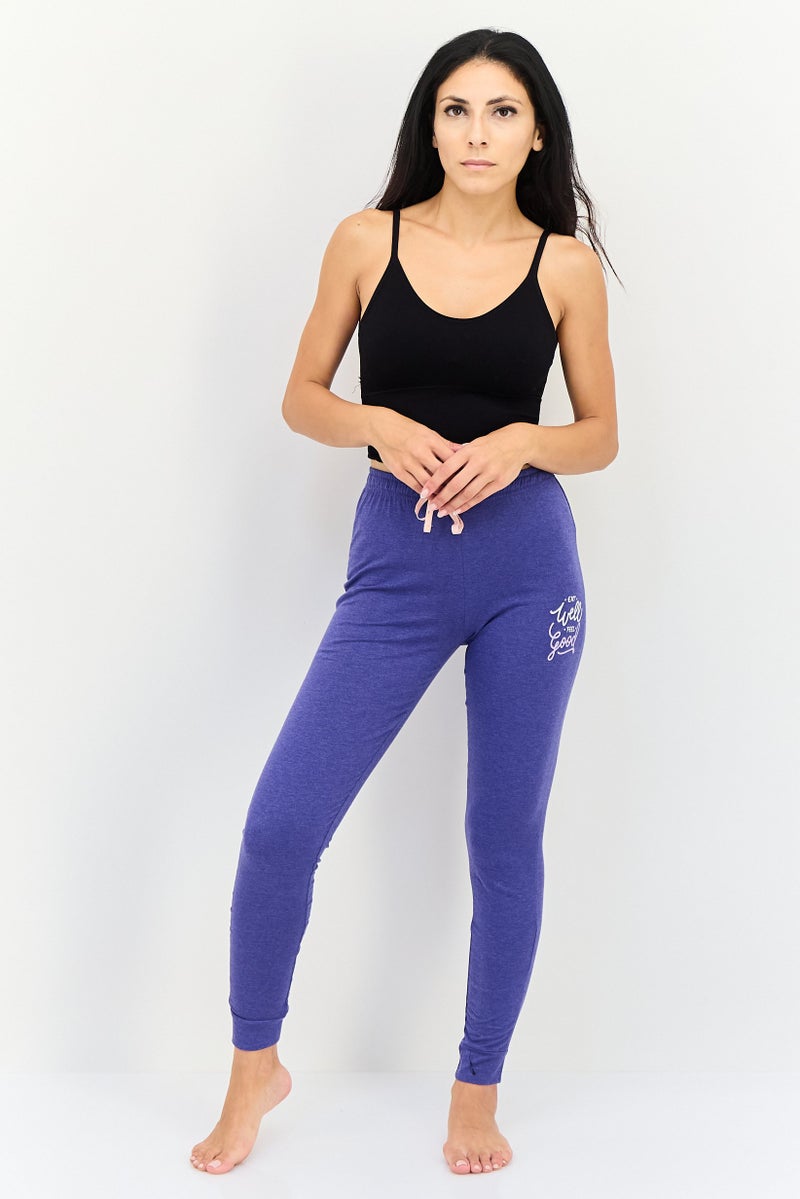 Zivame By Rosaline Women Graphic Print Pyjamas Pants, Purple - Image 4