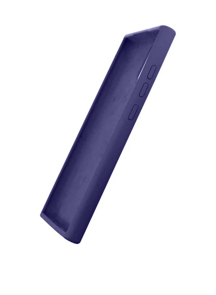 Wtech Soft Liquid Silicone Case Cover For Samsung Galaxy S24 Ultra 5G 2024 Navy Blue - Image 5