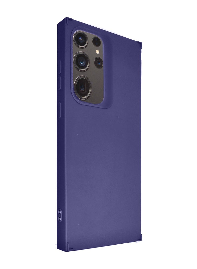 Wtech Soft Liquid Silicone Case Cover For Samsung Galaxy S24 Ultra 5G 2024 Navy Blue - Image 2