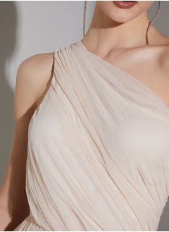 Namshi x Youmna One Shoulder Ruffled Maxi Dress  - Image 3