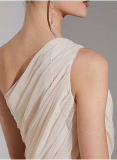 Namshi x Youmna One Shoulder Ruffled Maxi Dress  - Image 4