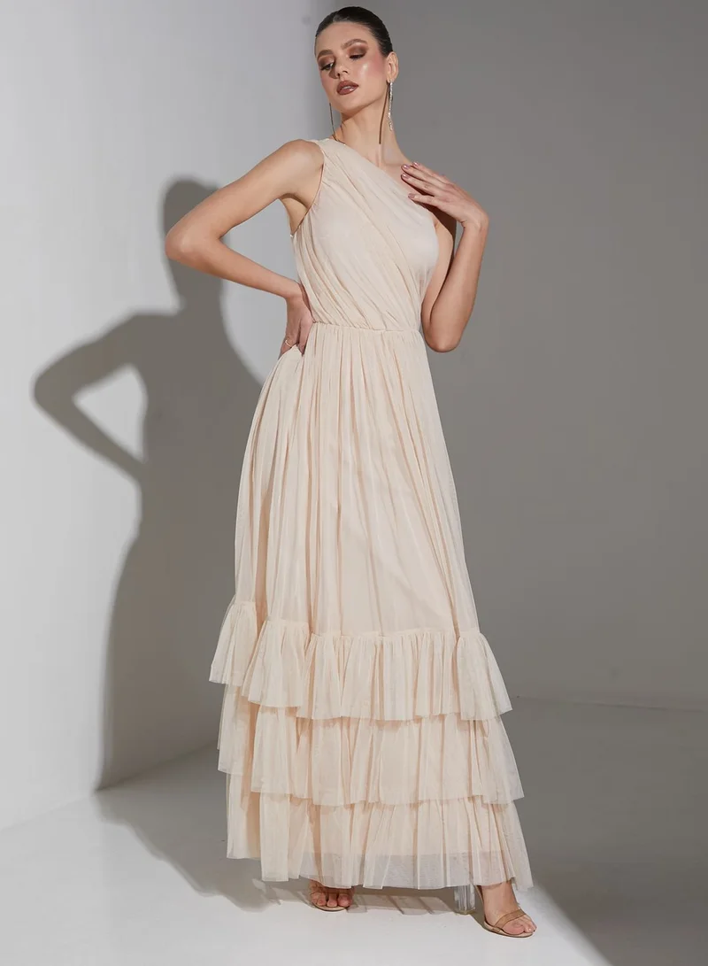 Namshi x Tulle Ruffle Dress