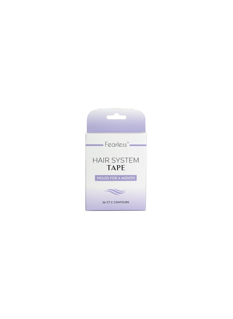 Fearless Tape Fearless Tape Hair System Double Sided Tape | 36 Count C Countours (Month) 